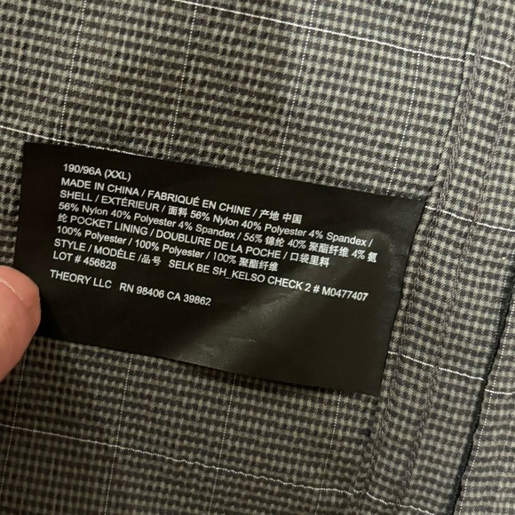 THE0RY SELK KELSO SEERSUCKER MINIMALIST NORMCORE CHORE SHIRT JACKET EUC XXL - Picture 13 of 13